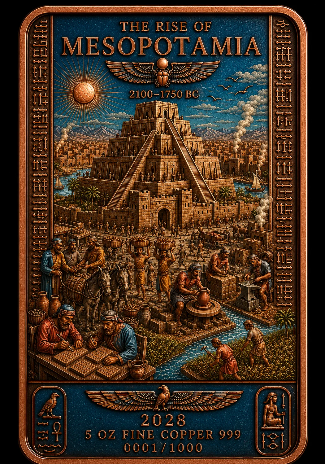 The Rise of Mesopotamia 5 oz copper bar