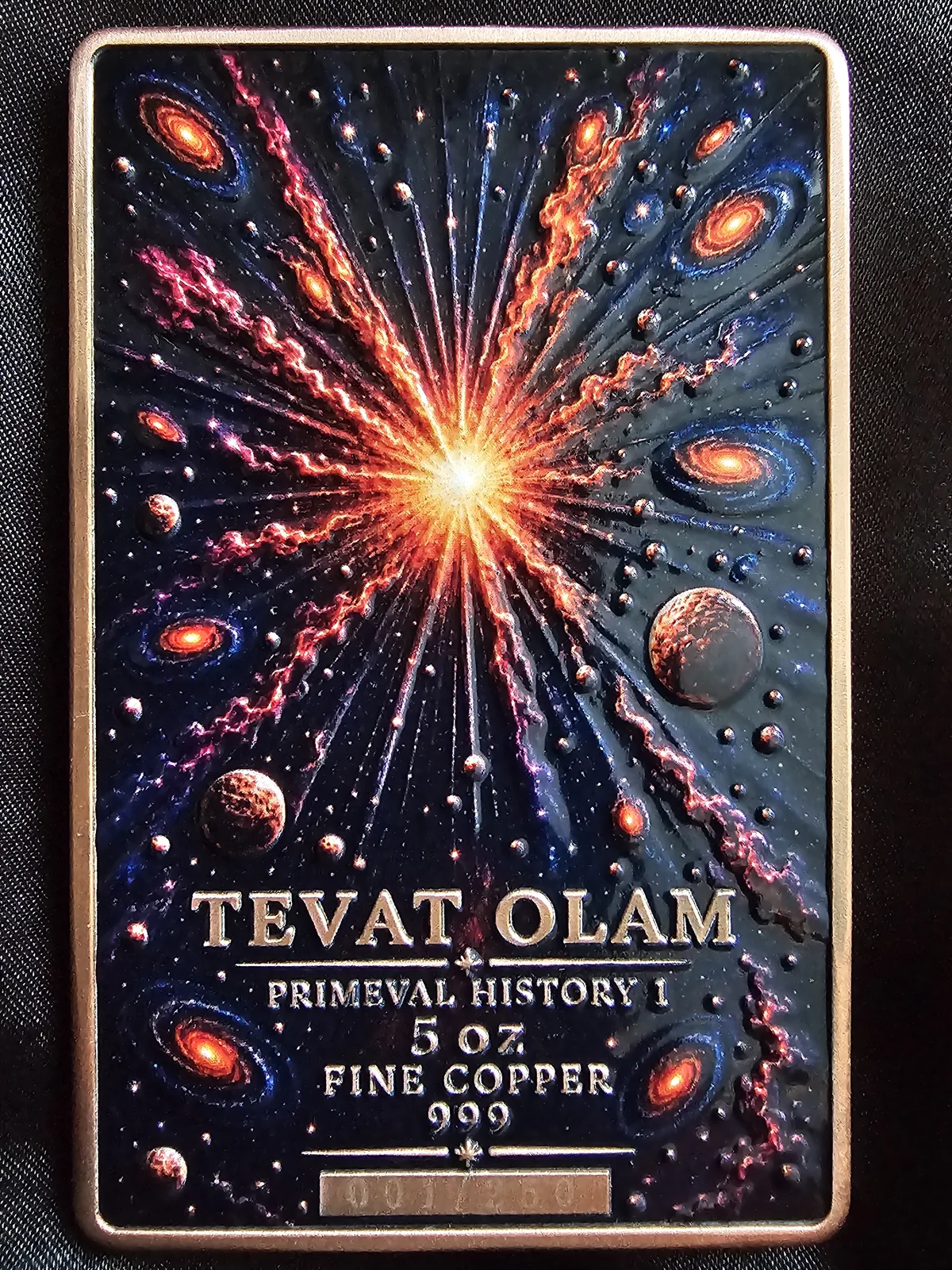 The Big Bang original 5 oz copper bar detail 2