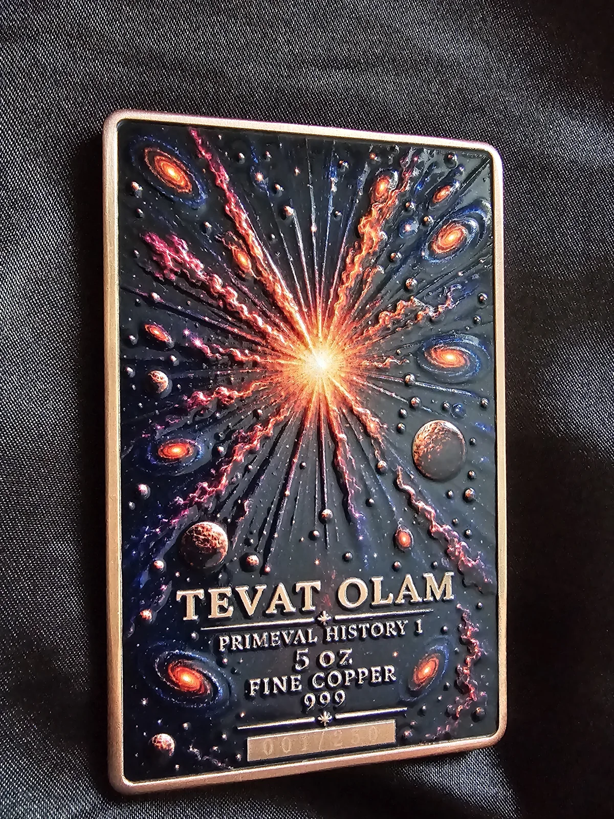 The Big Bang original 5 oz copper bar detail 5