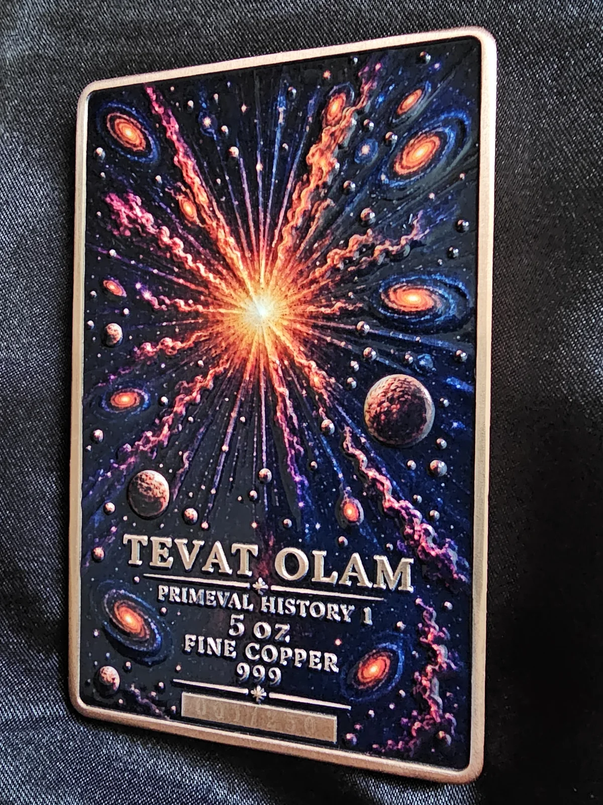 The Big Bang original 5 oz copper bar detail 6