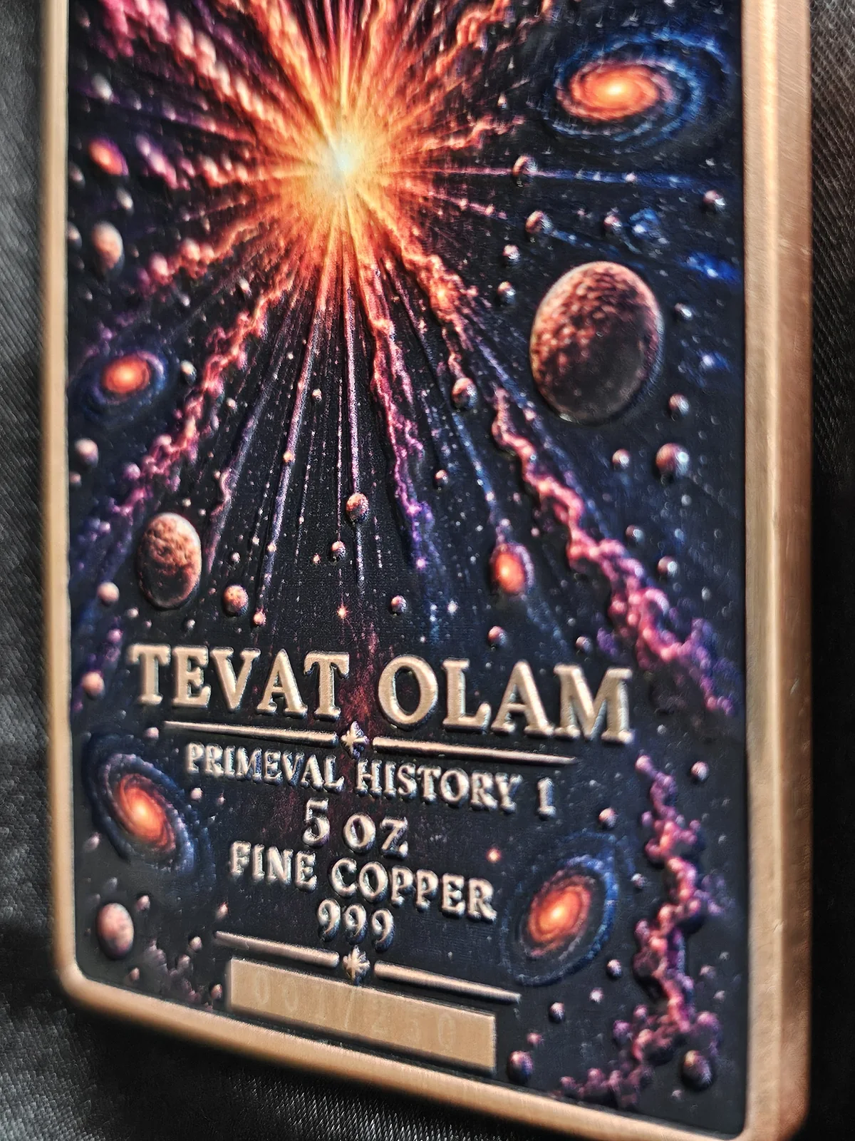 The Big Bang original 5 oz copper bar detail 8