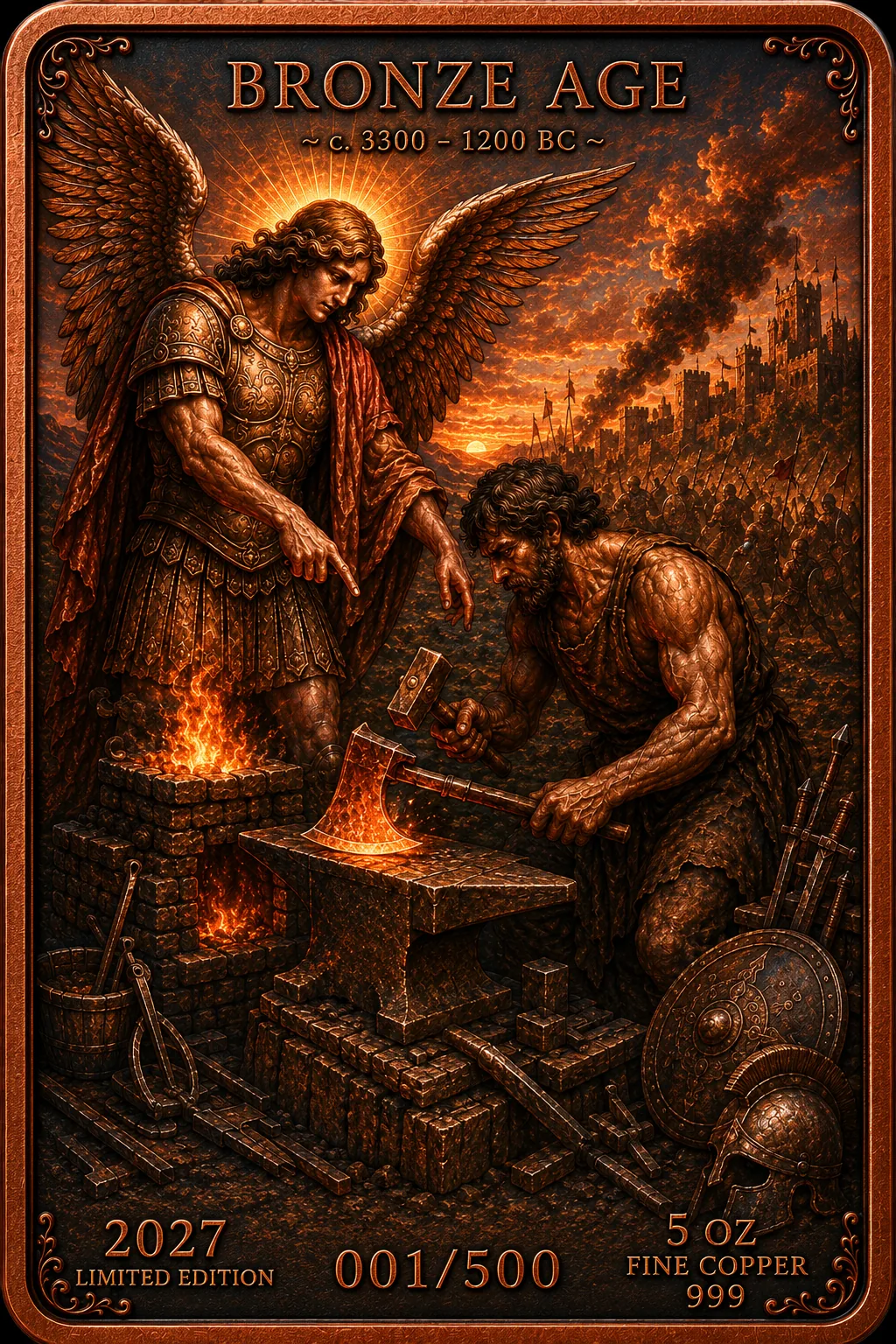 Tevat Olam 5 oz copper bar preview