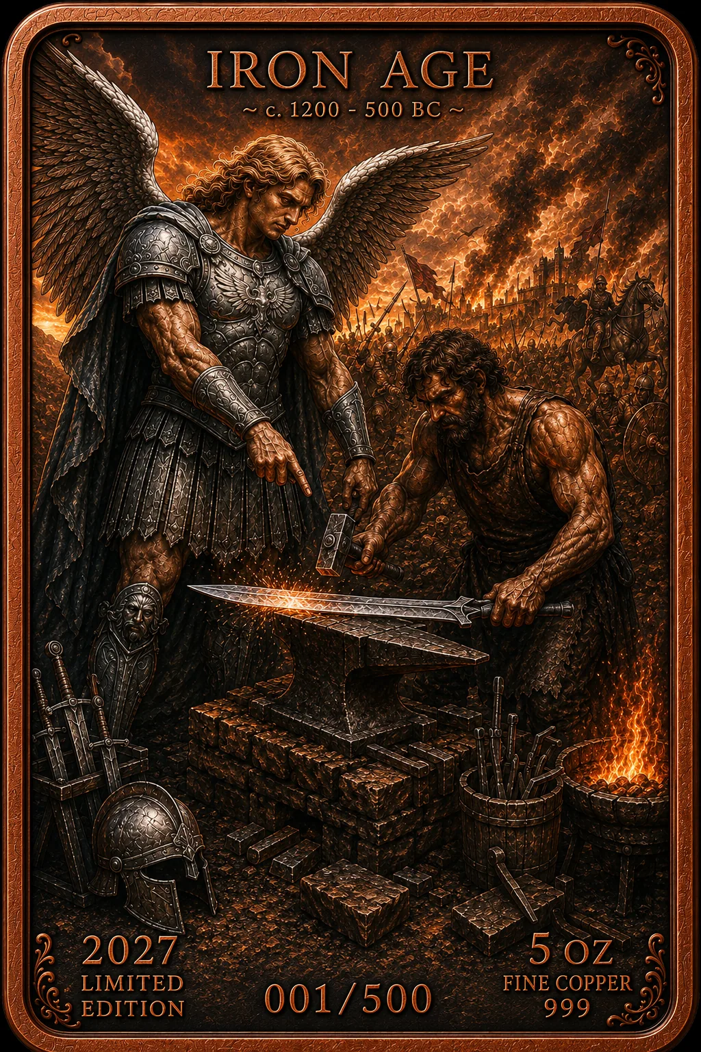 Tevat Olam 5 oz copper bar preview